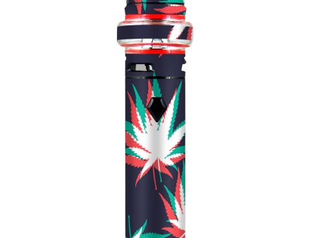 3D Holographic Week Pot Leaf Smok stick V9 Max Skin For Discount