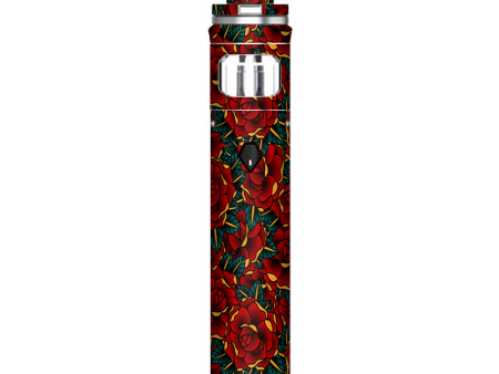 Red Gold Roses Tattoo Smok Nord AIO Stick Skin For Cheap