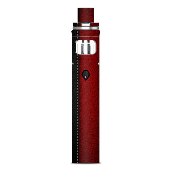 Black And Red Leather Pattern Smok Nord AIO Stick Skin Hot on Sale