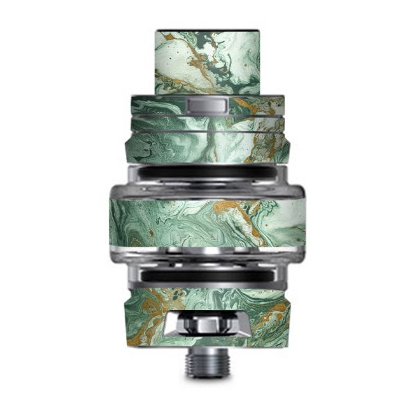 Marble Paint Swirls Green Smok TFV8 Big Baby V2 Tank Skin For Sale