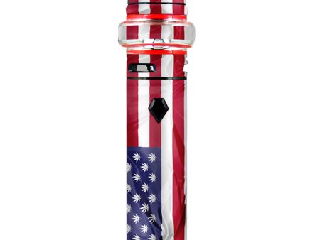 American Flag Pot Leaf Stars Marijuana Smok stick V9 Max Skin Supply