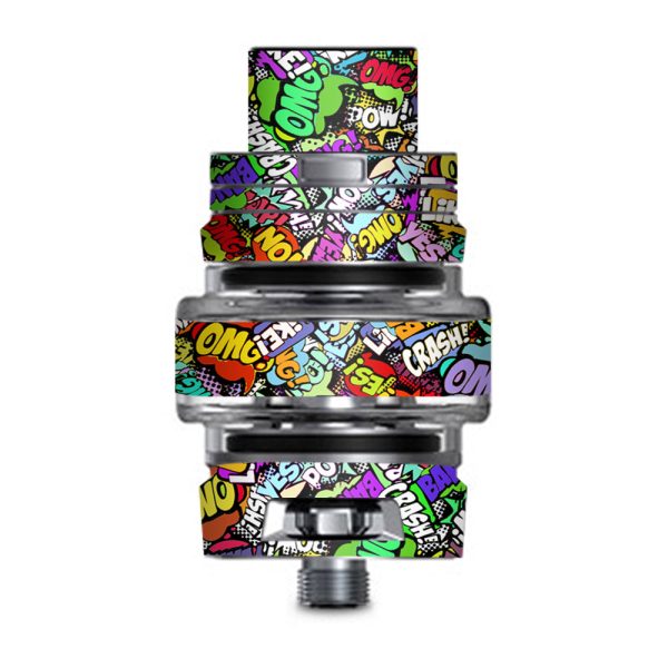 Pow Bang Omg Like Stickerlap Sticker Bomb Smok TFV8 Big Baby V2 Tank Skin Supply