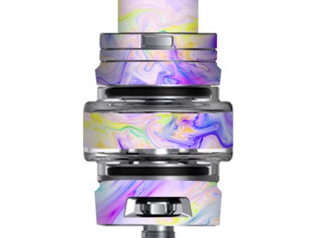 Pastel Marble Resin Pink Purple Swirls Mix Smok TFV8 Big Baby V2 Tank Skin Cheap