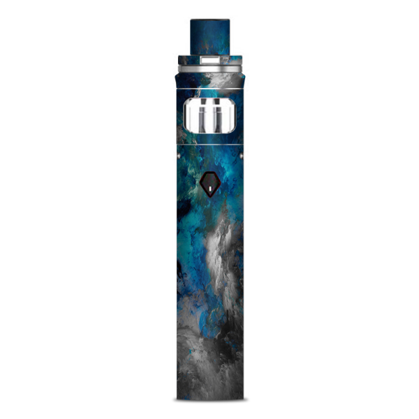 Blue Grey Painted Clouds Watercolor Smok Nord AIO Stick Skin Supply