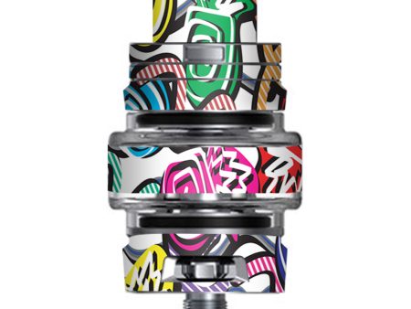 Squiggles Swirls Pop Art Smok TFV8 Big Baby V2 Tank Skin Online