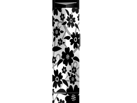 Black White Flower Print Suorin Edge Pod System Skin For Discount