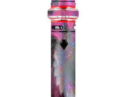 Mystic Pink Hearts Feathers Smok stick V9 Max Skin Supply