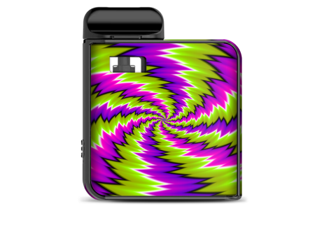 Psychedelic Moving Purple Green Swirls Smok Mico Kit Skin Online Sale