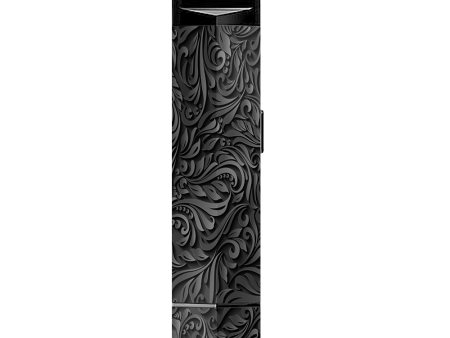 Black Flowers Floral Pattern Suorin Edge Pod System Skin Discount