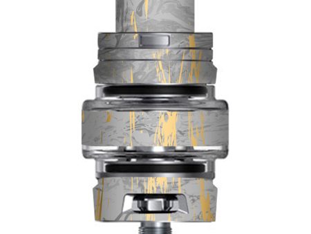 Gold Marble Light Gray  Stone Granite Smok TFV8 Big Baby V2 Tank Skin For Sale