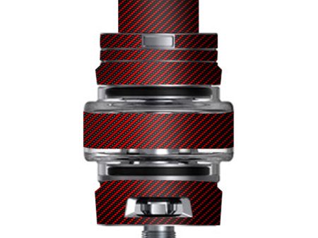 Red Black Carbon Fiber Weave Graphite 3D Smok TFV8 Big Baby V2 Tank Skin Hot on Sale