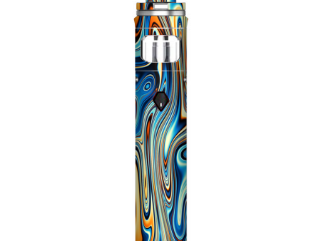 Blue Orange Psychadelic Oil Slick Smok Nord AIO Stick Skin Online now