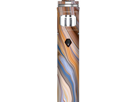 Brown Blue Marble Glass Smok Nord AIO Stick Skin Supply