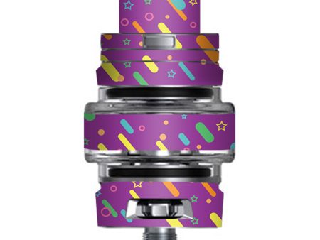 Purple Girly Sprinkles Cupcake Smok TFV8 Big Baby V2 Tank Skin For Discount