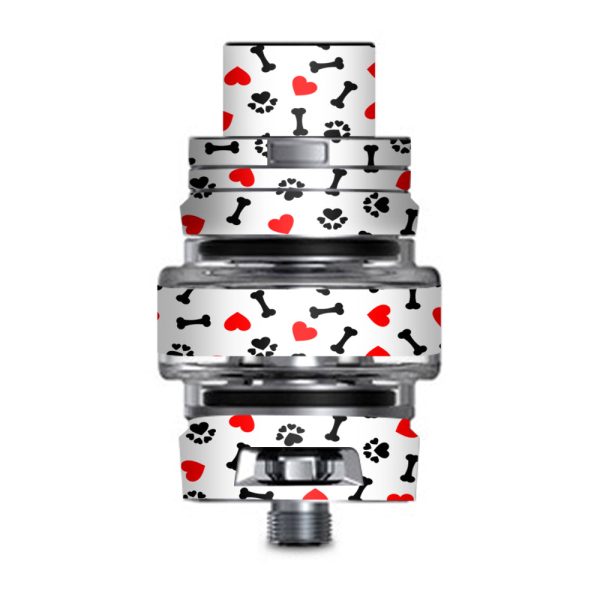 I Love Dogs Bones Paws Smok TFV8 Big Baby V2 Tank Skin Online Sale