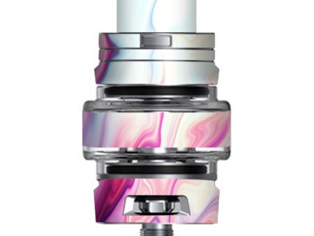 Pink Marble Glass Pastel Smok TFV8 Big Baby V2 Tank Skin Fashion